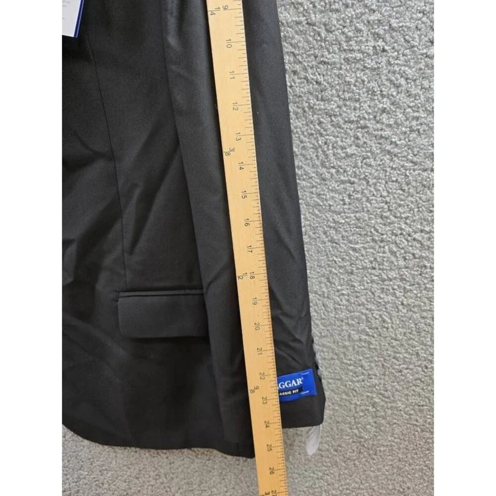 Haggar Smart Wash® Classic Fit Suit Separate Jacket Men's 52R Black Button Front